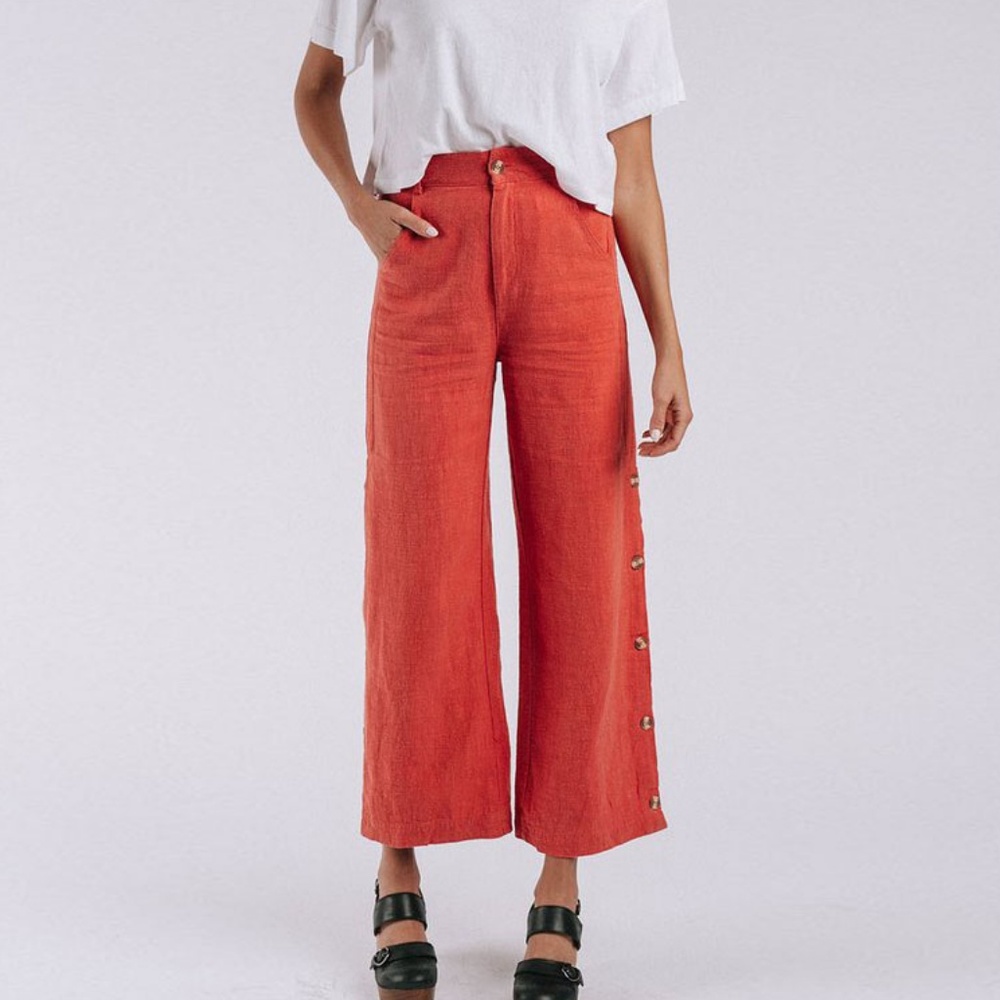 Clad & Cloth Side or Die High Waisted Pants